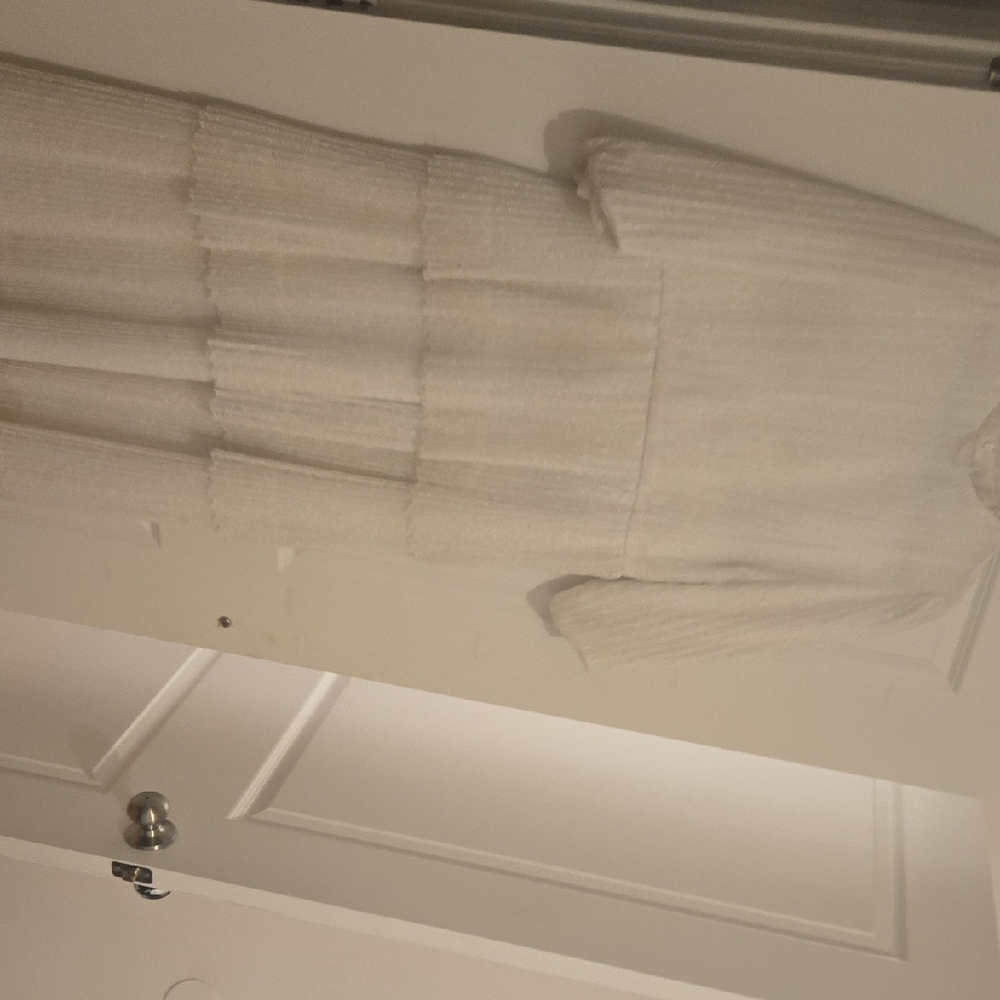 Elegant White Tiered Dress